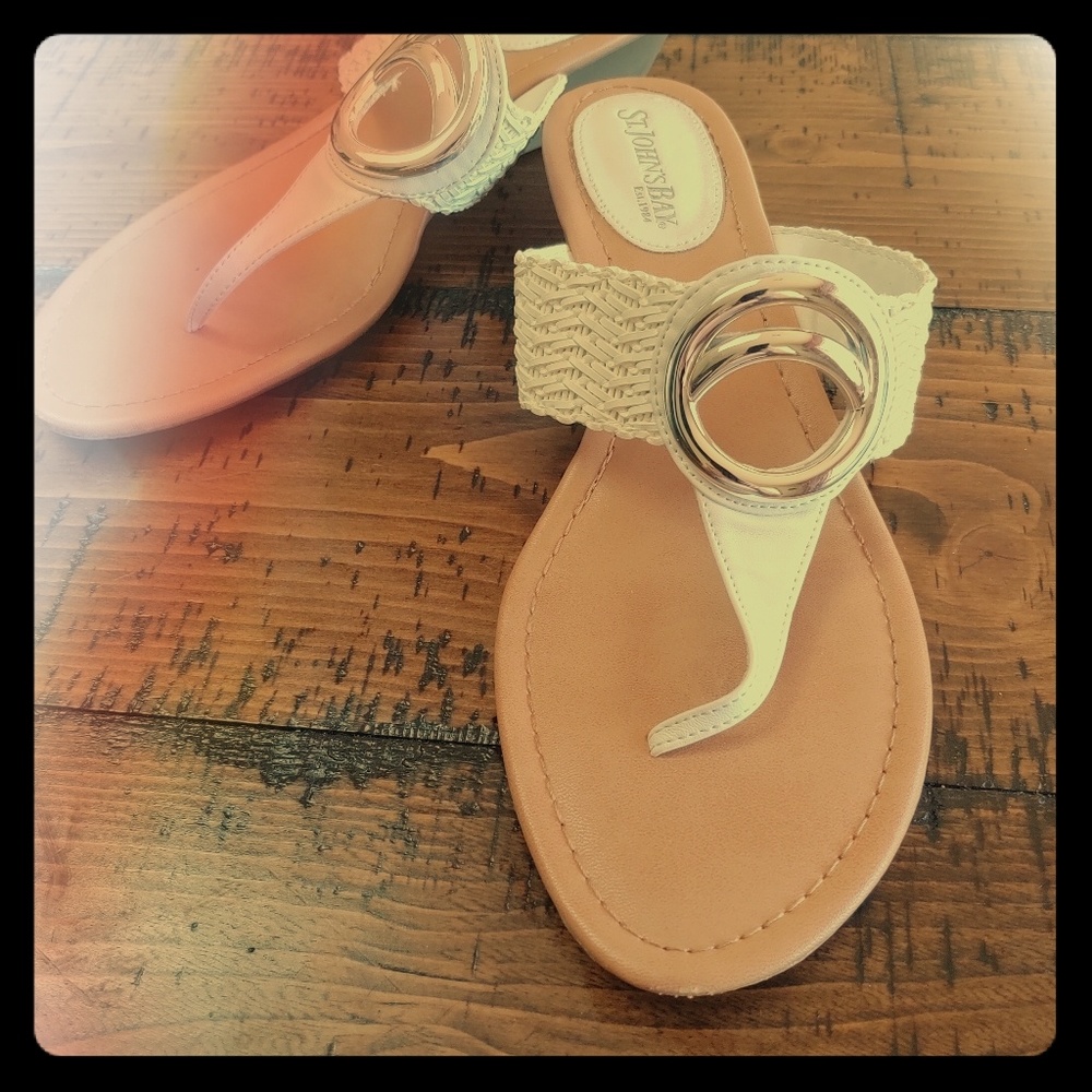 St. John's Bay White Sandal 9